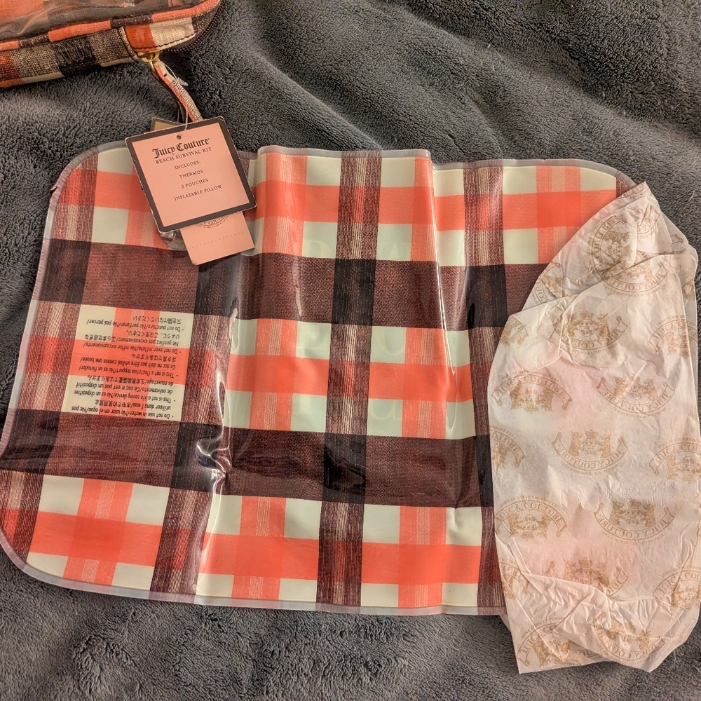 COPY - Juicy Couture Plaid Pool/Bath Set - Picture 4 of 5